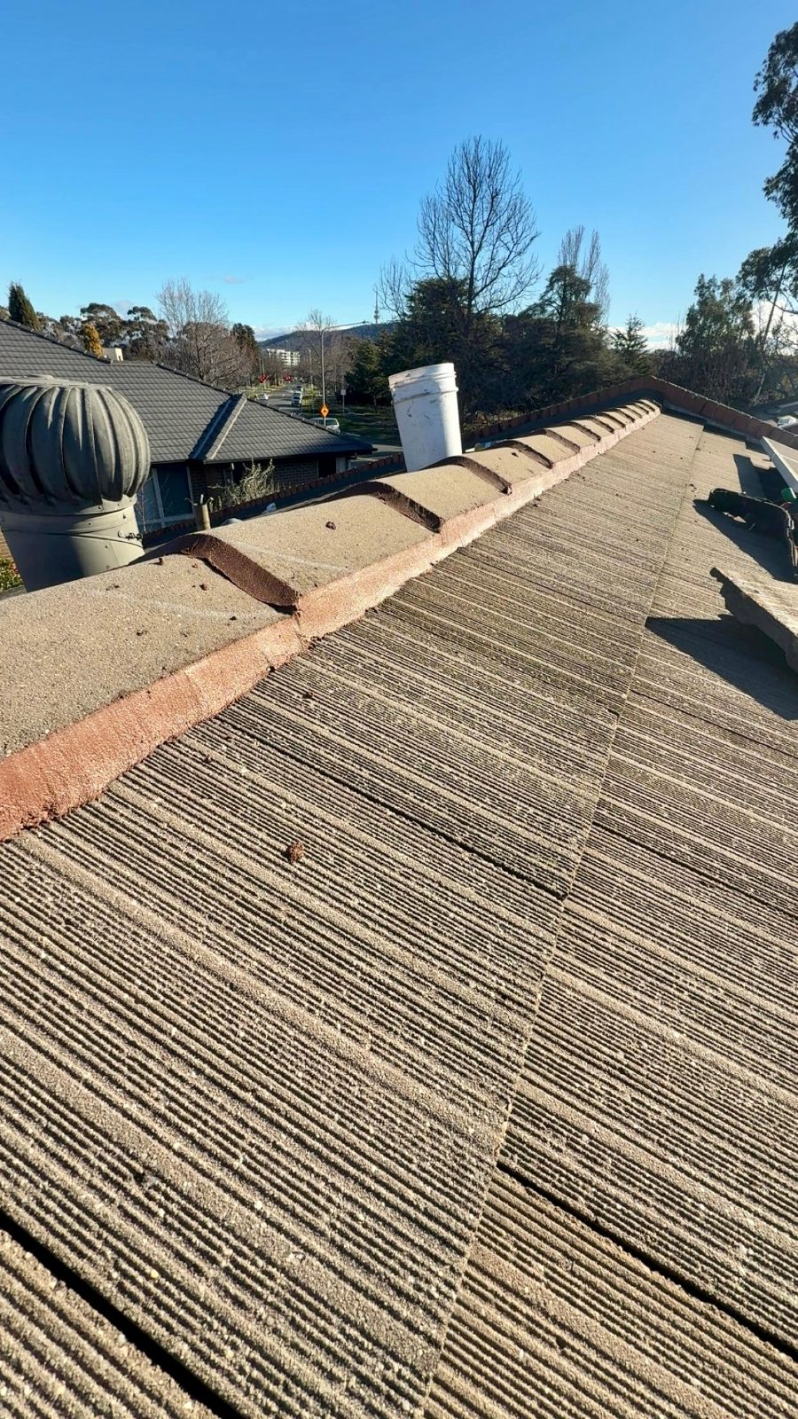Residential tile roof inspection